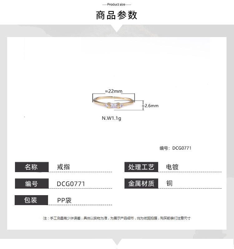 Meia alianca cravejada DCG0771