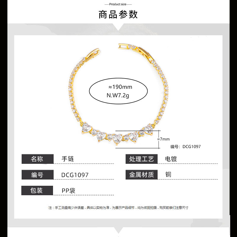 Pulseira Riviera Coracoes DCG1097