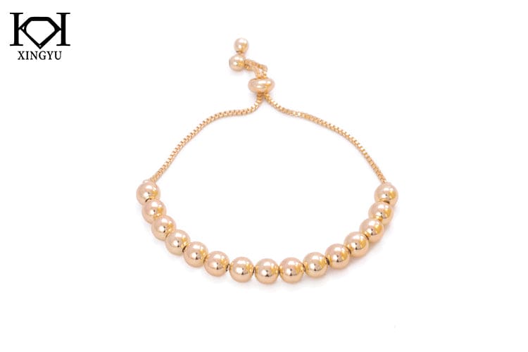 Pulseira Ajustavel Esferas Lisas DCG0145