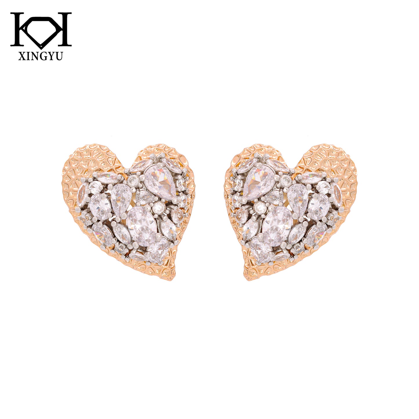 Brincos coracoes iluminados XYE105476