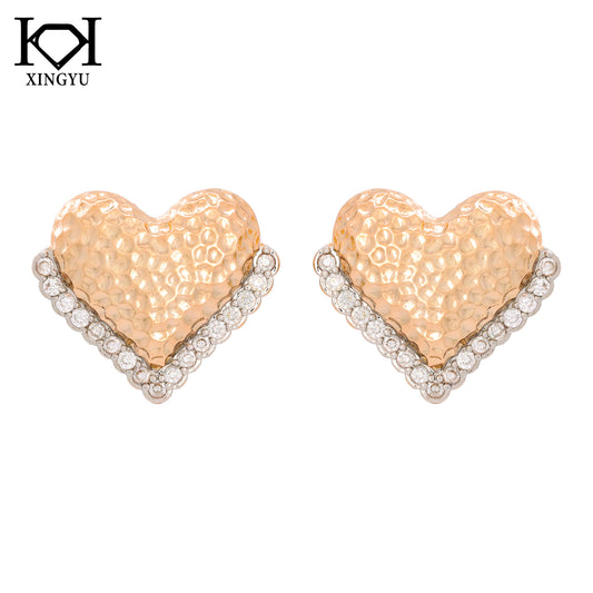 Brincos Coracoes Lapidados  XYE105478