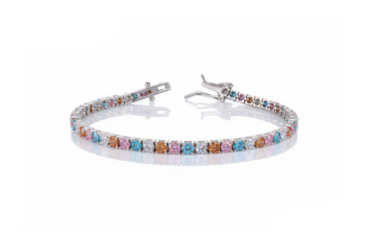Pulseira Riviera candy 18.5CM Prata 925 CH03102
