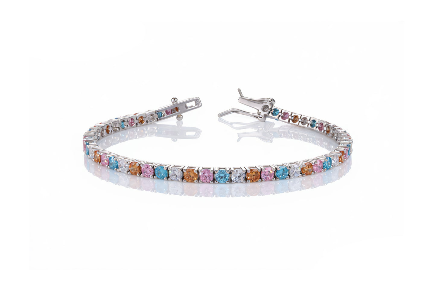 Pulseira Riviera candy 17CM Prata 925 CH03102