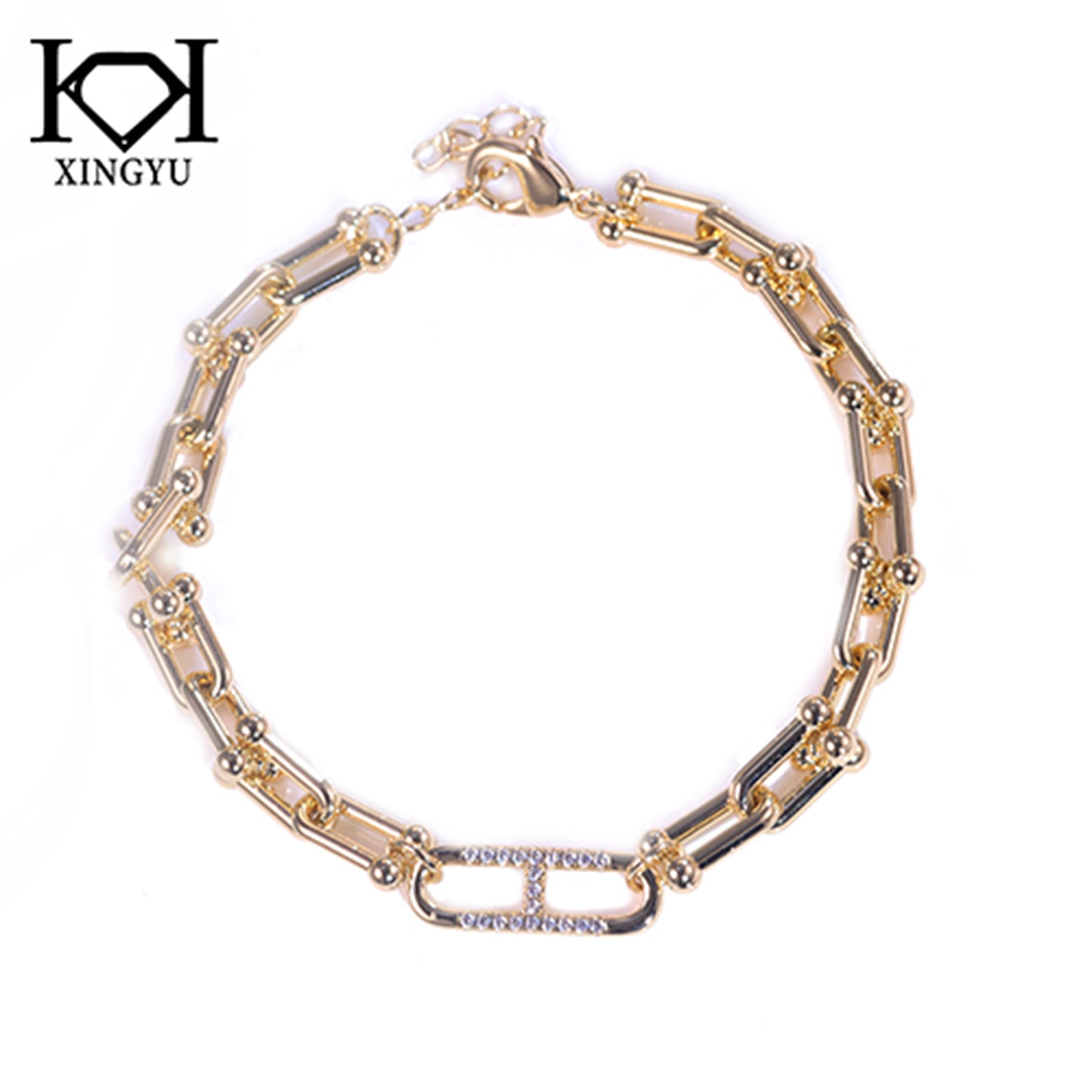 Pulseira inspiracao elos lisos DCG0438