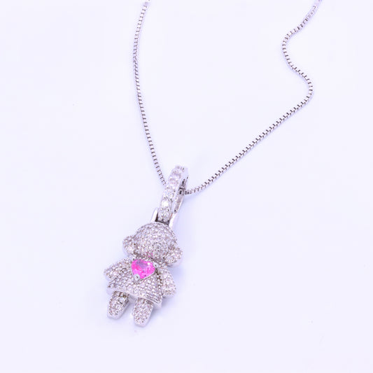 Pingente Menina Cravejada para Rivieras XYP101901