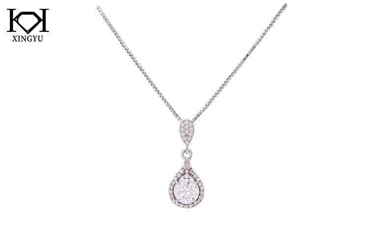 Colar Luxo e estilo Prata 925 e Moissanite XYN101330