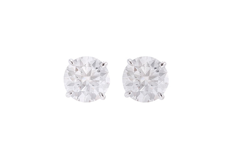 Brinco Ponto de Luz 7mm Prata 925 e moissanite XYE104880