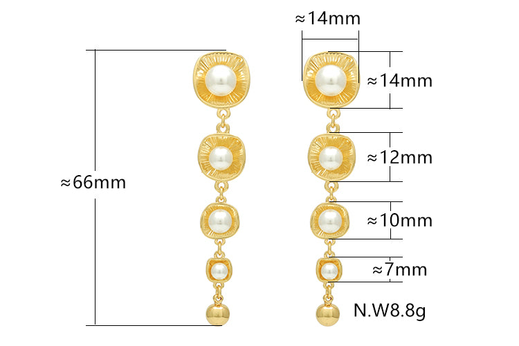 Brincos perfeitos perola Shell - CCG1017