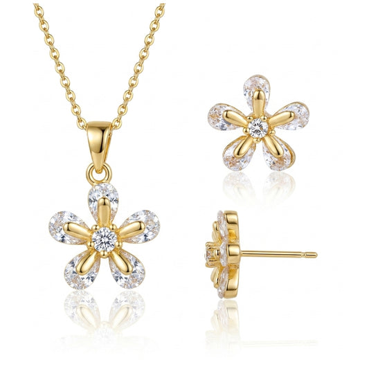 Conjunto flores lapidadas DCG1539