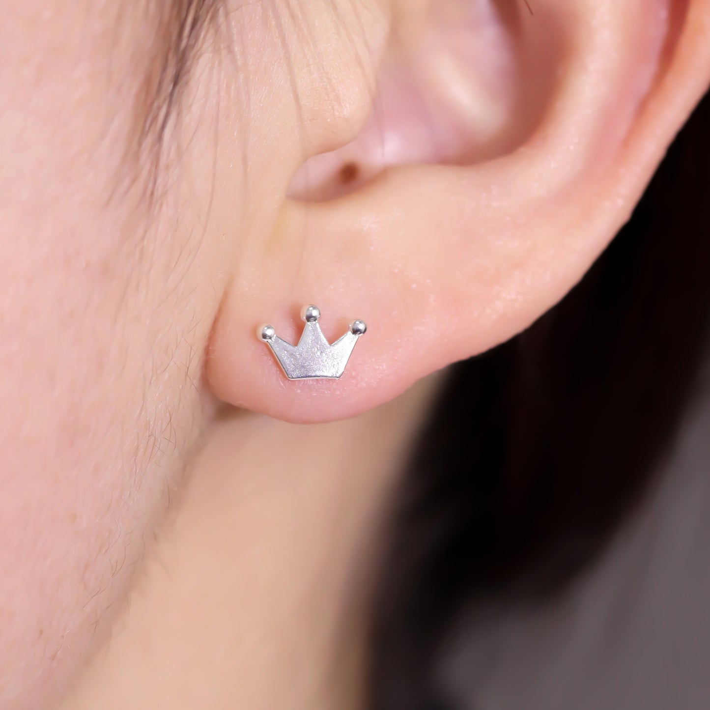 Brinco Infantil - Coroa Lisa