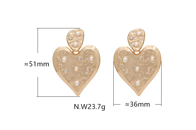 Brincos coracoes Brilhantes  ACG1001