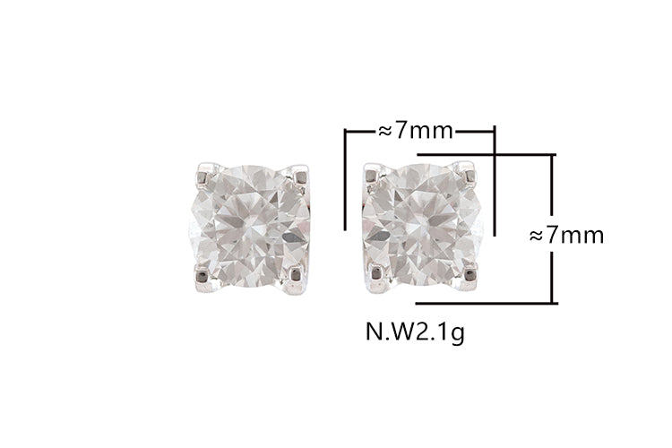 Brincos ponto de Luz Luxo Prata 925 e Moissanite XYE104881