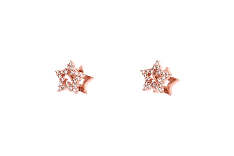 Brincos estrela dupla DCG0279
