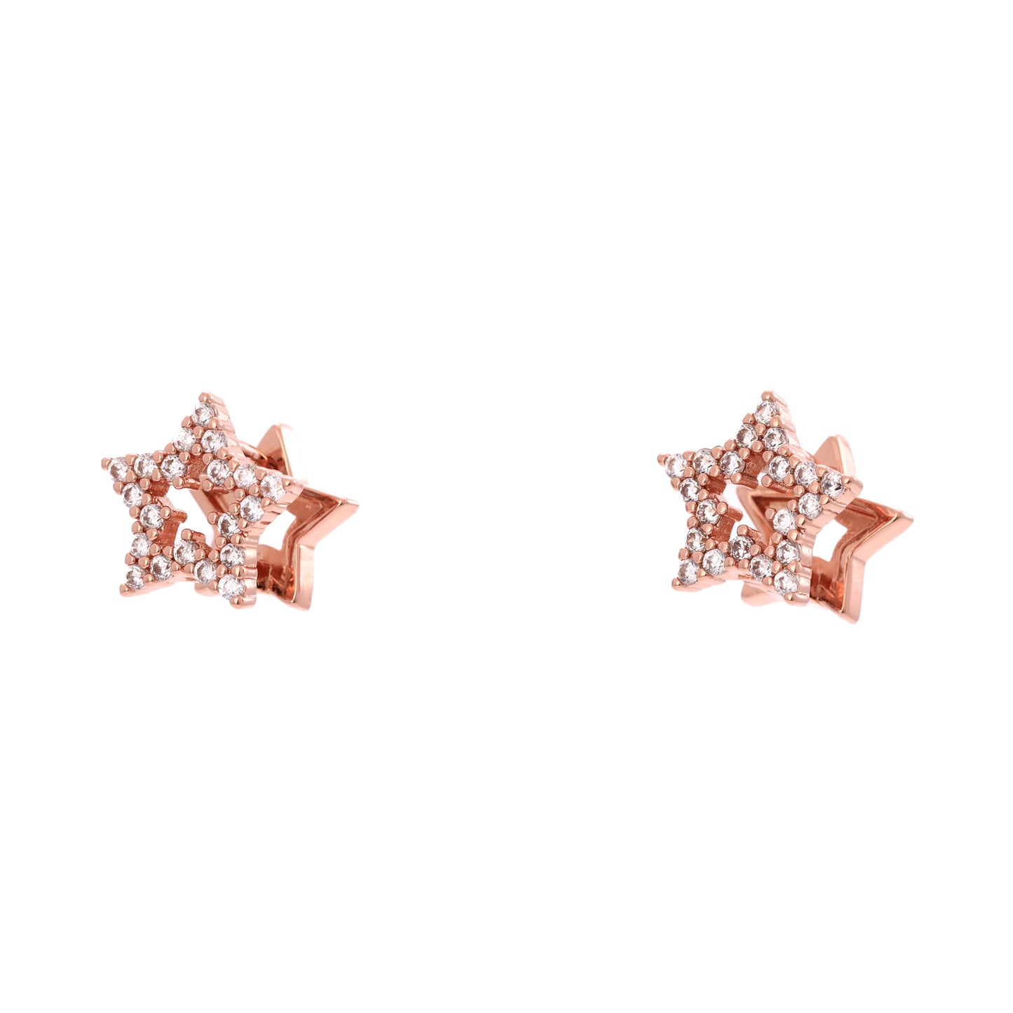 Brincos estrela dupla DCG0279