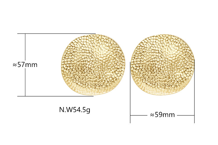 Brinco Round Gold - ACG1011