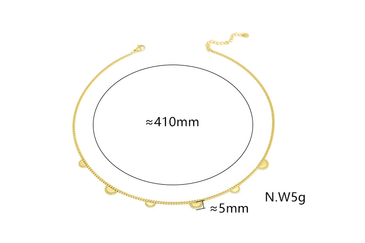 Colar Elos delicados - BCG1011