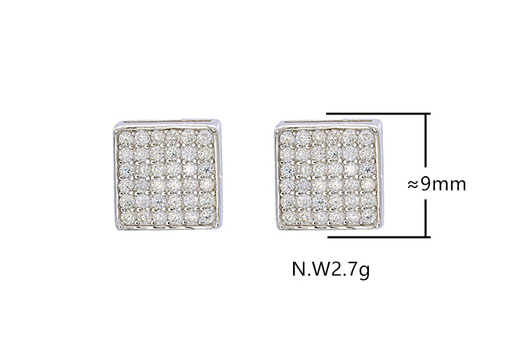 Brincos Encanto Prata 925 e moissanite XYE104916