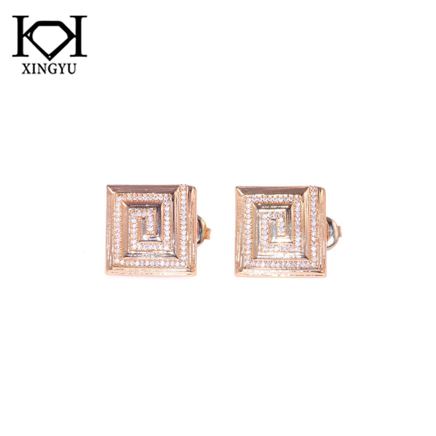 Brincos quadrados iluminados XYE105726