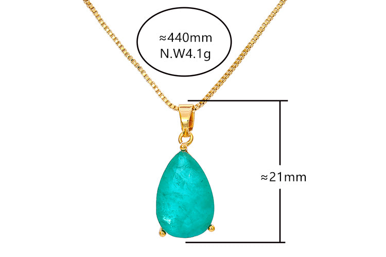Colar Gota Turquesa 040-49