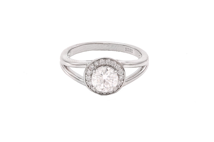 Anel prata 925 e Moissanite krs09459