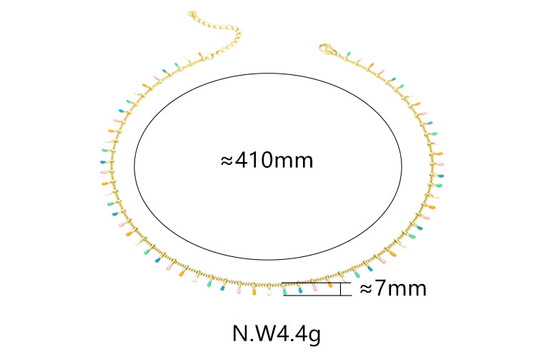 Colar Chocker Aqua - BCG1019