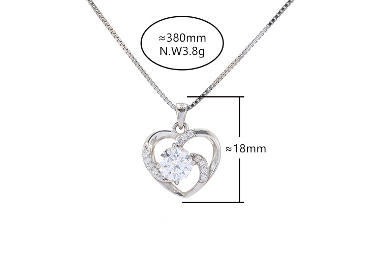 Colar Encanto Prata 925 e Moissanite XYN101333