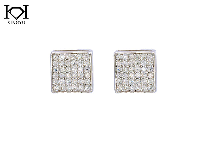 Brincos Encanto Prata 925 e moissanite XYE104916