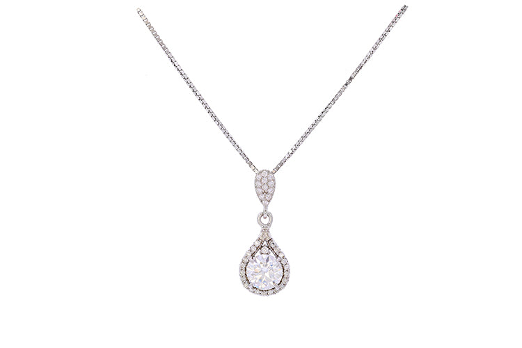 Colar Luxo e estilo Prata 925 e Moissanite XYN101330