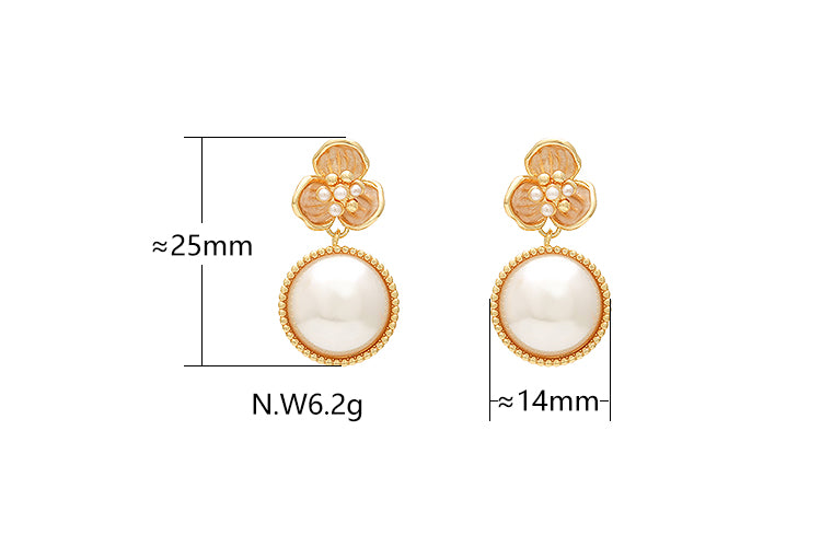 Brincos luxo perolas Shell - ACG1010