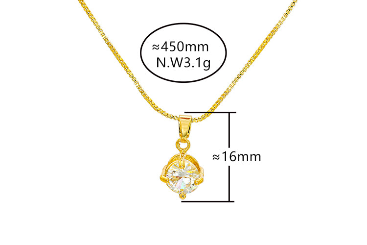 Colar ponto de luz solitario XYP101897