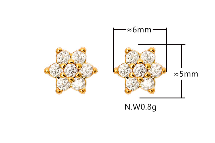 Brincos flores encantadas  XYE104277