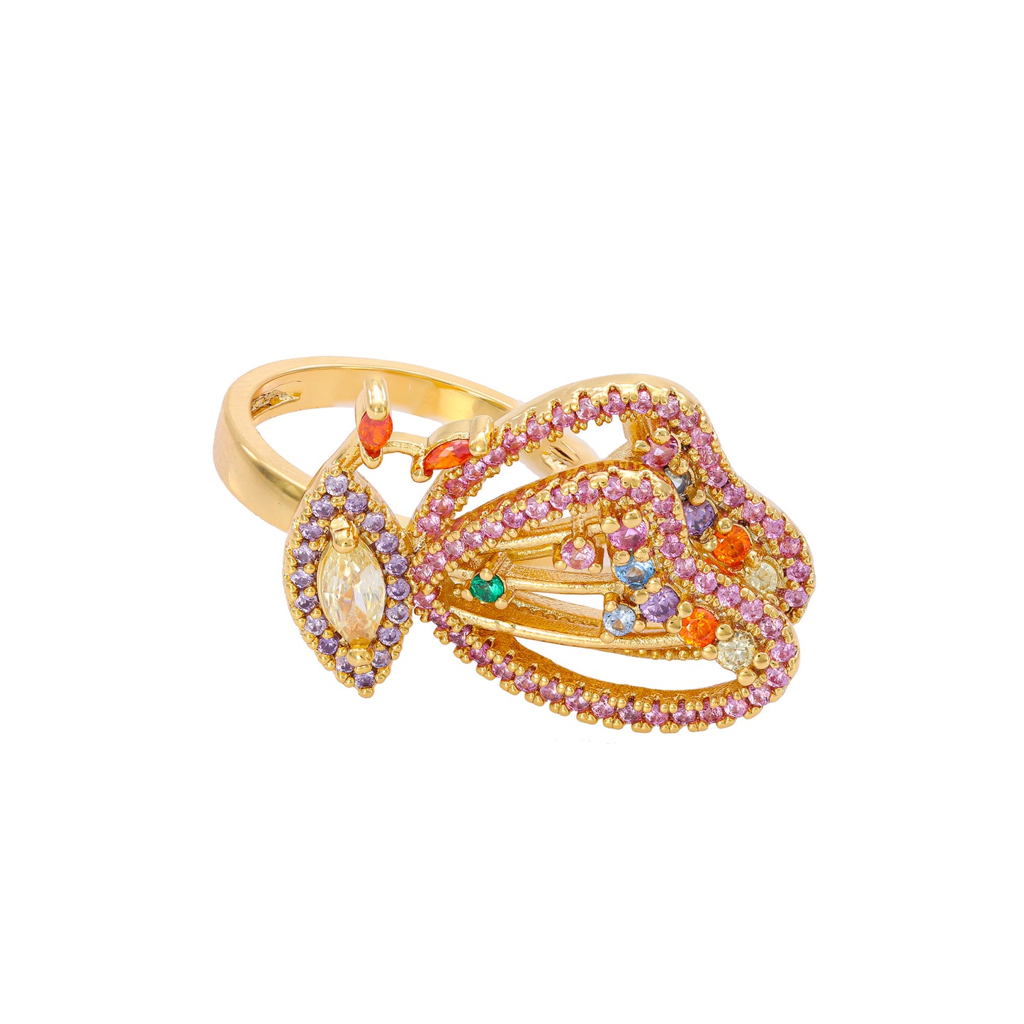 Anel Borboletas cravejadas XYS101712