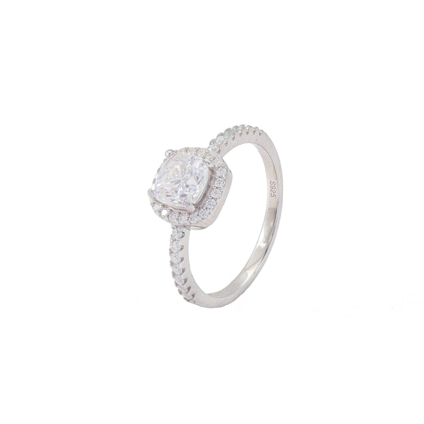 Anel Moissanite ponto de Luz Quadrado  XYR101446