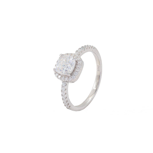 Anel Moissanite ponto de Luz Quadrado  XYR101446