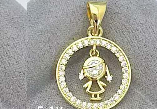 Pingente menina encanto DCG1270