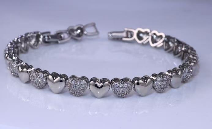 Pulseira Riviera coracoes DCG1325
