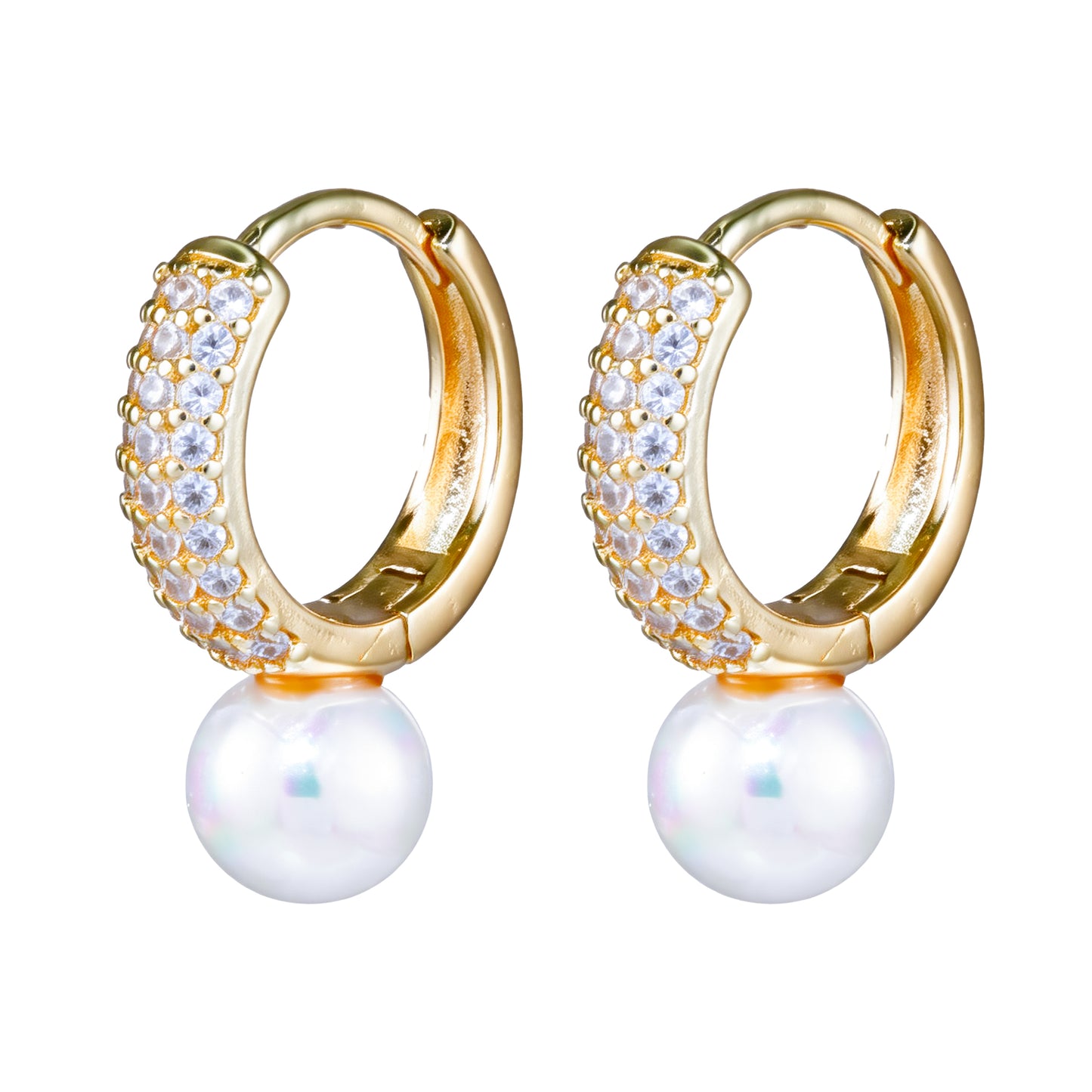 Brincos Luxo Perola Shell DCG1214