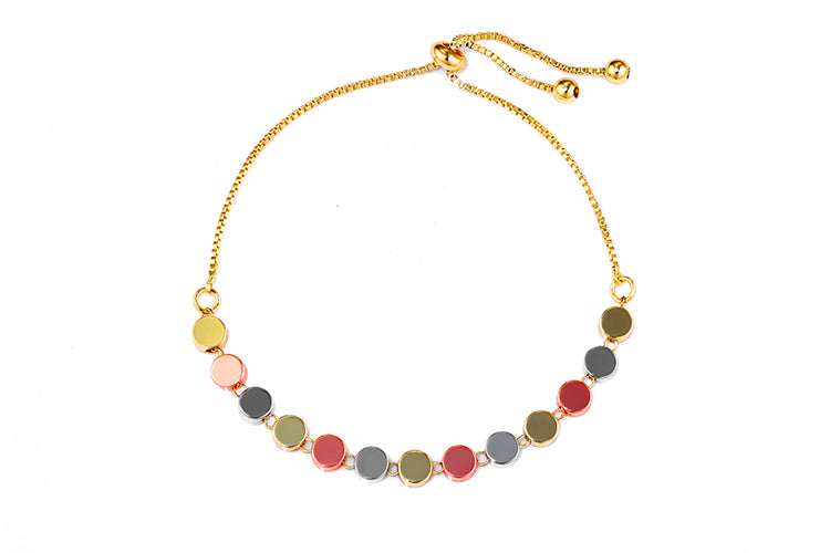 Pulseira Forma Redonda Mix banhos  DCG1452