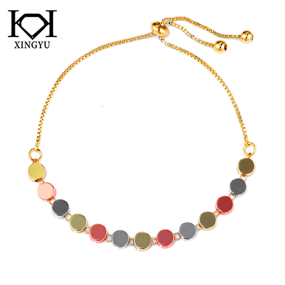 Pulseira Forma Redonda Mix banhos  DCG1452
