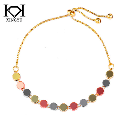 Pulseira Forma Redonda Mix banhos  DCG1452