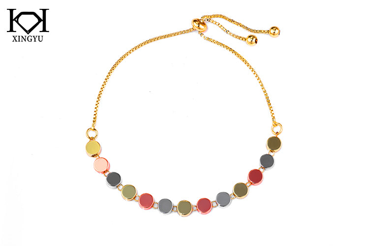 Pulseira Forma Redonda Mix banhos  DCG1452