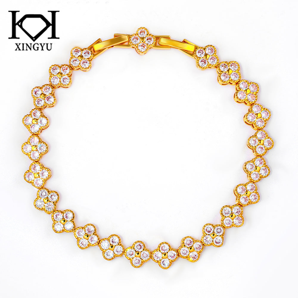 Pulseira Riviera Flores Cravejdas  YE0011