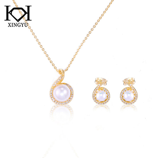 Conjunto super Luxo perola Shell DCG0941