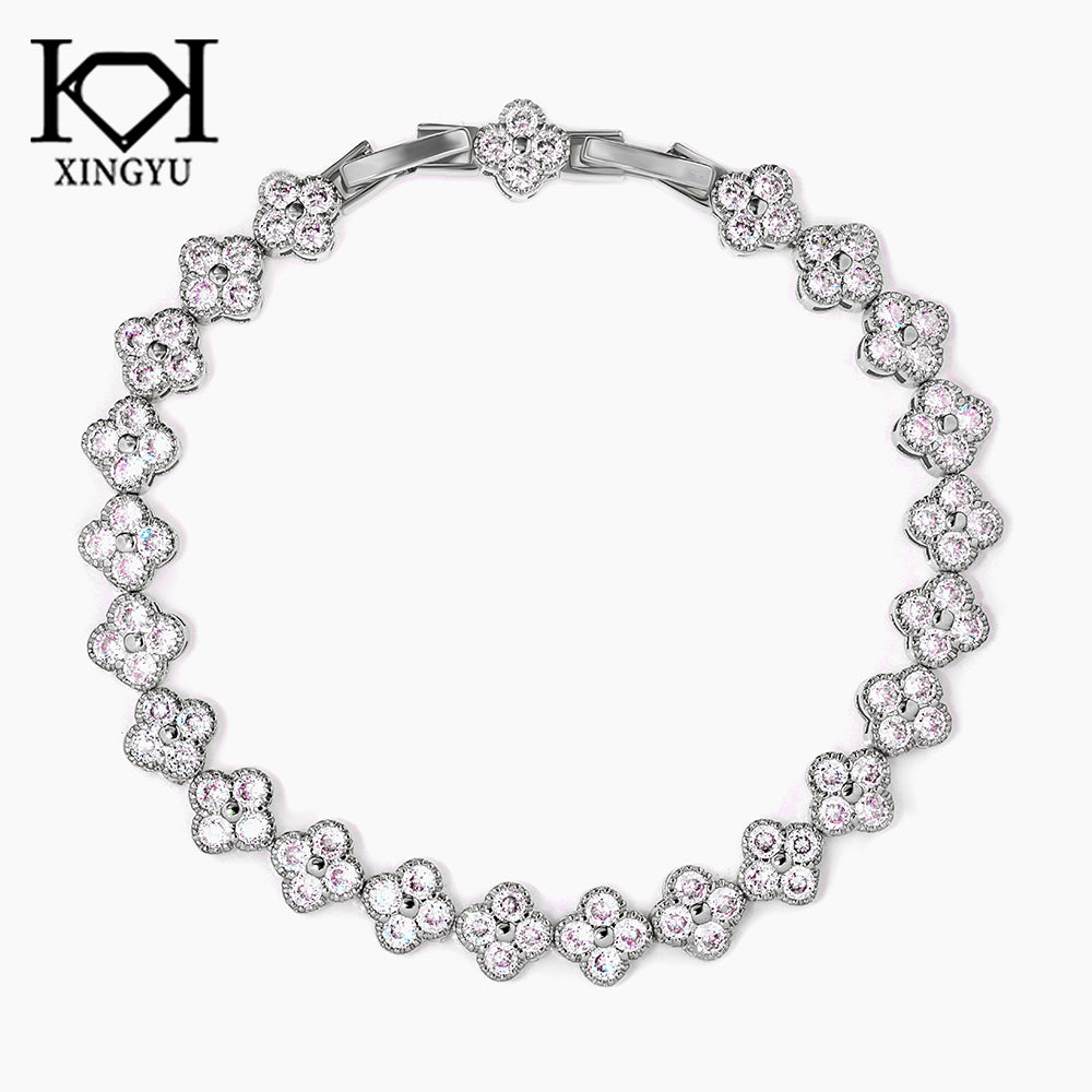 Pulseira Riviera Flores Cravejdas  YE0011