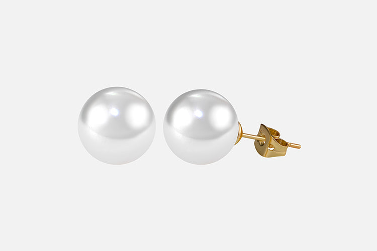 Brinco Perola Shell Solitaria DCG1364