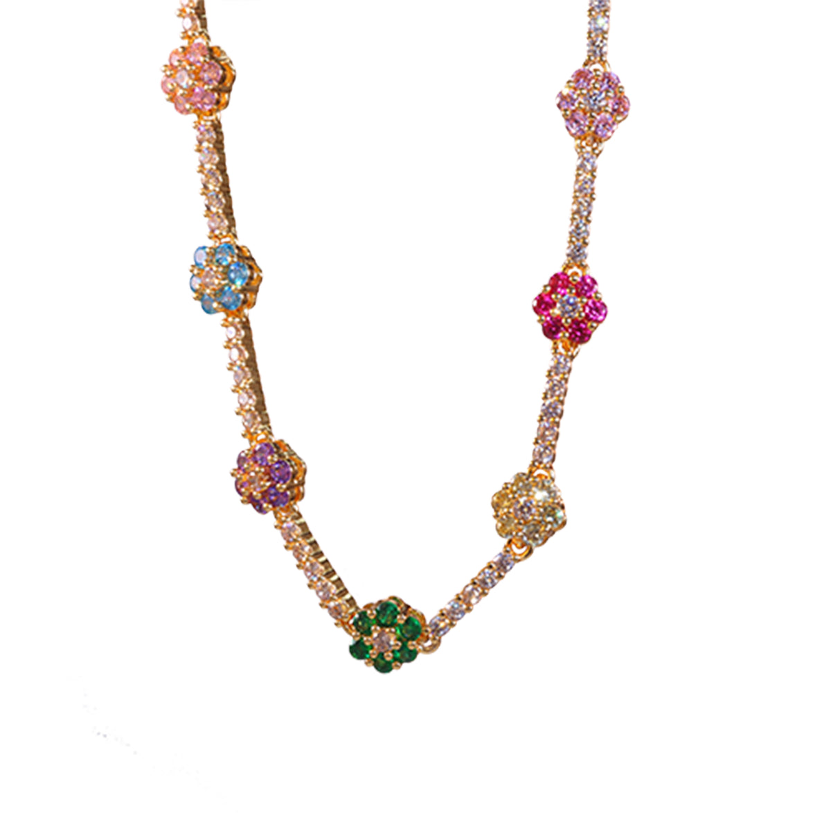 Colar Riviera Flowers XYN101675