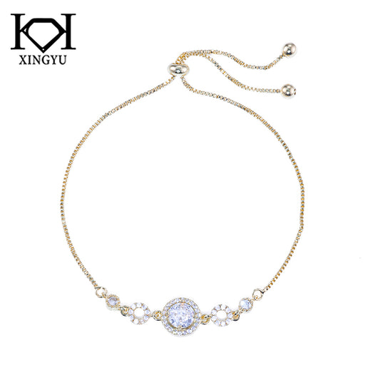 Pulseira Formas Redondas cravejadas DCG0856
