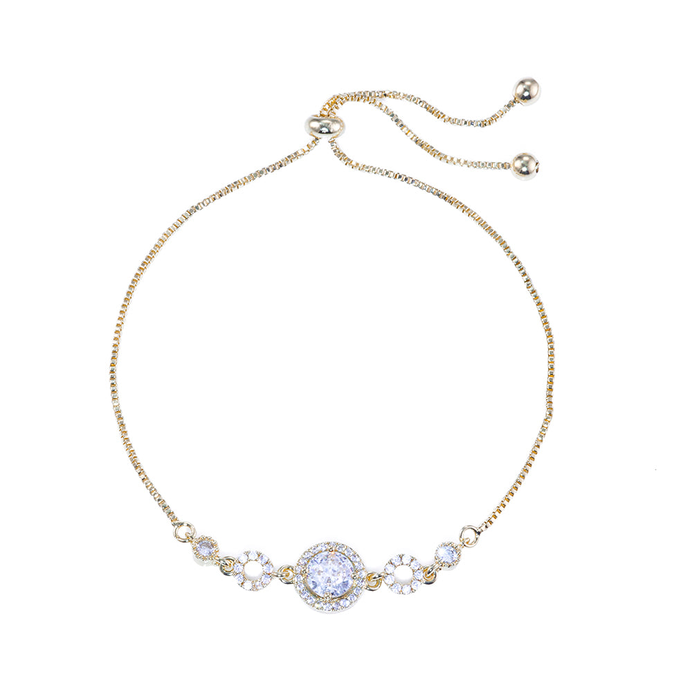 Pulseira Formas Redondas cravejadas DCG0856