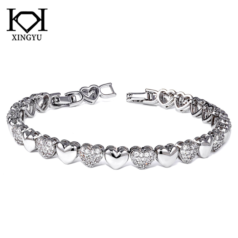 Pulseira Riviera coracoes DCG1325