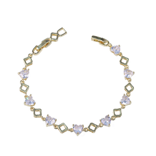 Pulseira Vazada e Cravejada DCG0553